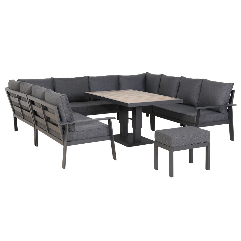 Titan Range U-Shape Corner Sofa Set with Rising Table