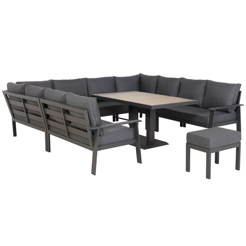 Titan Range U-Shape Corner Sofa Set with Rising Table