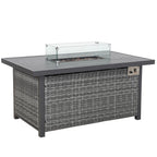 Titan Range High Back Right Hand Corner Sofa Set with Fire Pit Table