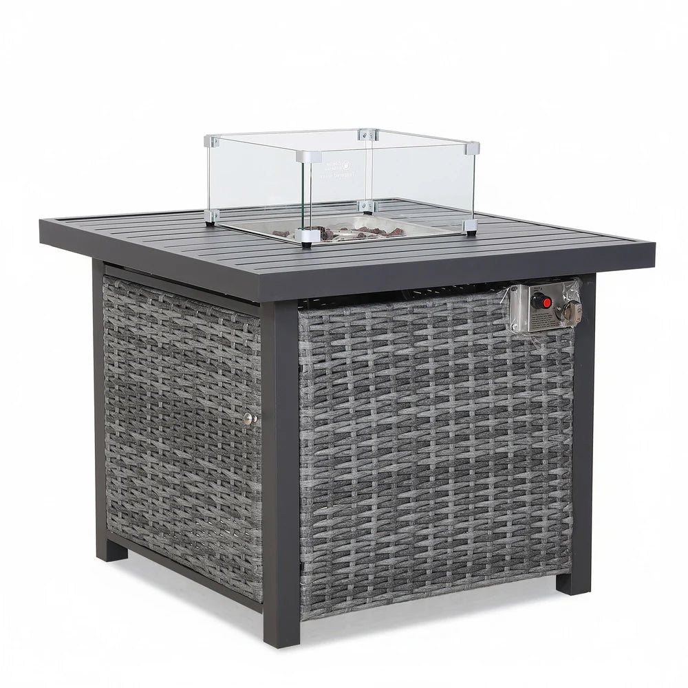 Titan Range Square Corner Sofa Set with Fire Pit Table