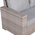 Corner Large Dining Set with Rising Table (Right Hand) gREY