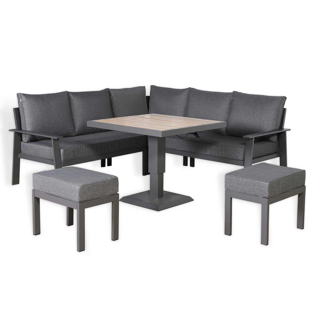 Titan Range Square Corner Sofa Set with Rising Table