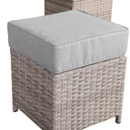 Square Dining Set with Rising Table – Modern Outdoor Design