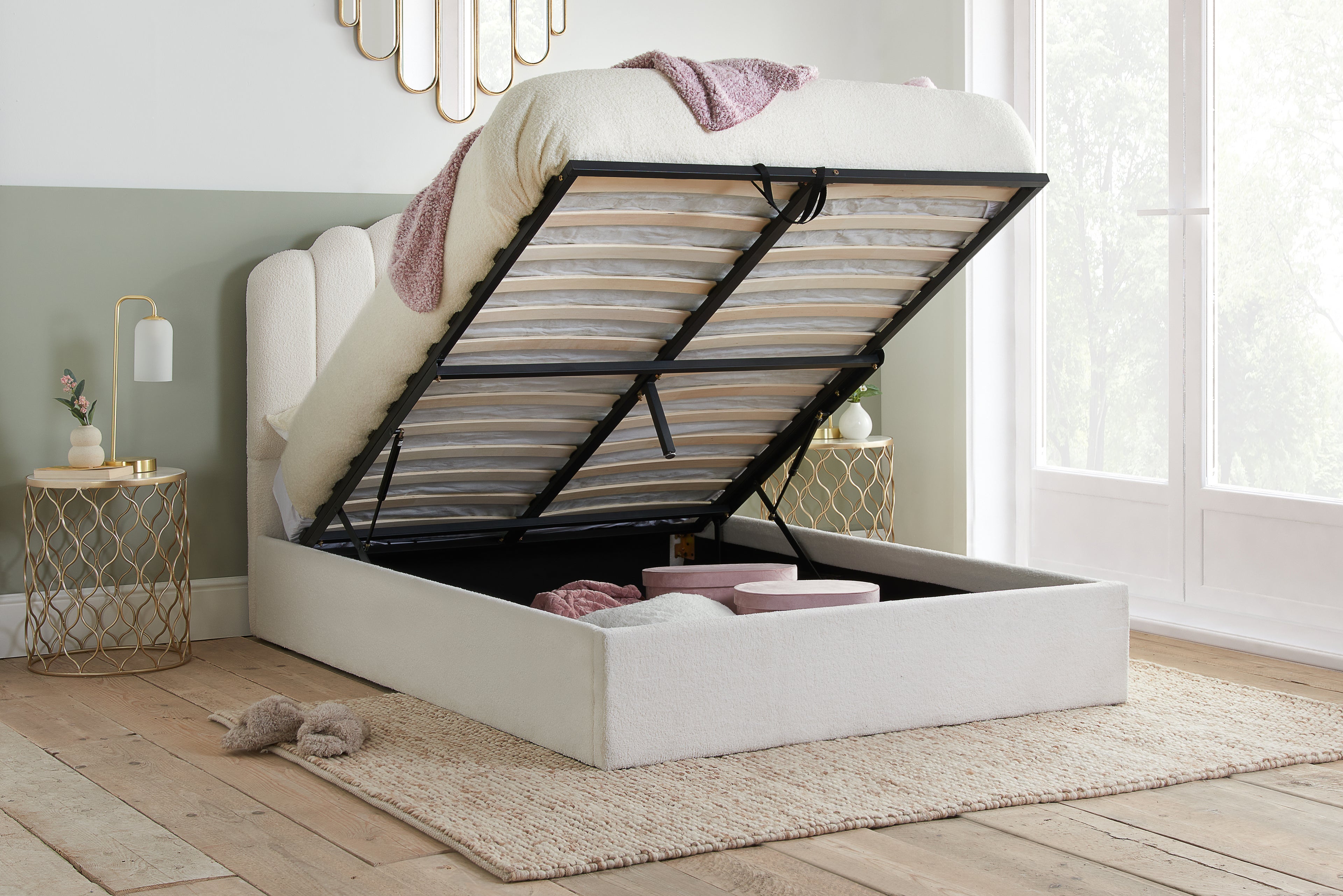 Monaco King Ottoman Bed