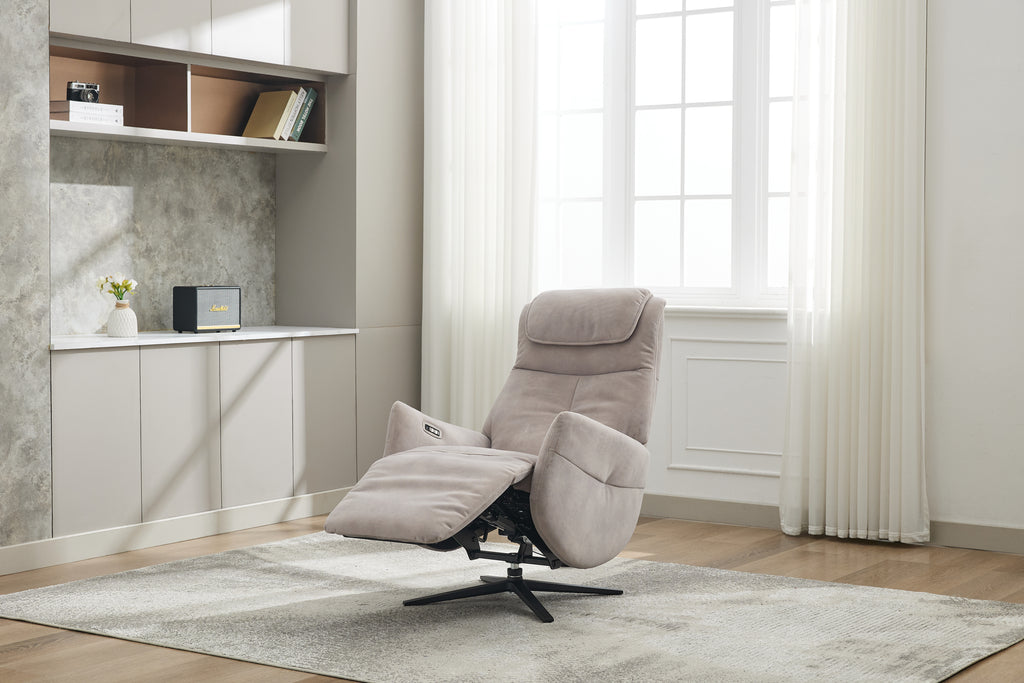Rowden Swivel Chair With Massage Oyster