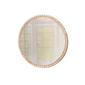 Wooden Bobble Round Wall Mirror