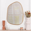 Gold Framed Asymmetrical Wall Mirror