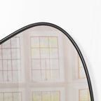 Black Framed Asymmetrical Wall Mirror