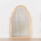 Gold Arch Metal Wall Mirror