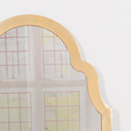 Gold Arch Metal Wall Mirror