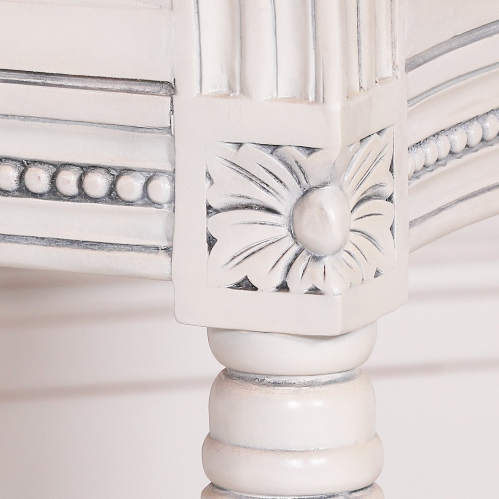 Off White Chateau Rattan Dining Bedroom Arm Chair