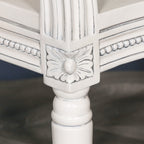 Off White Chateau Rattan Dining Bedroom Arm Chair