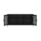 MADDOX MATTE BLACK / REEDED MEDIA UNIT