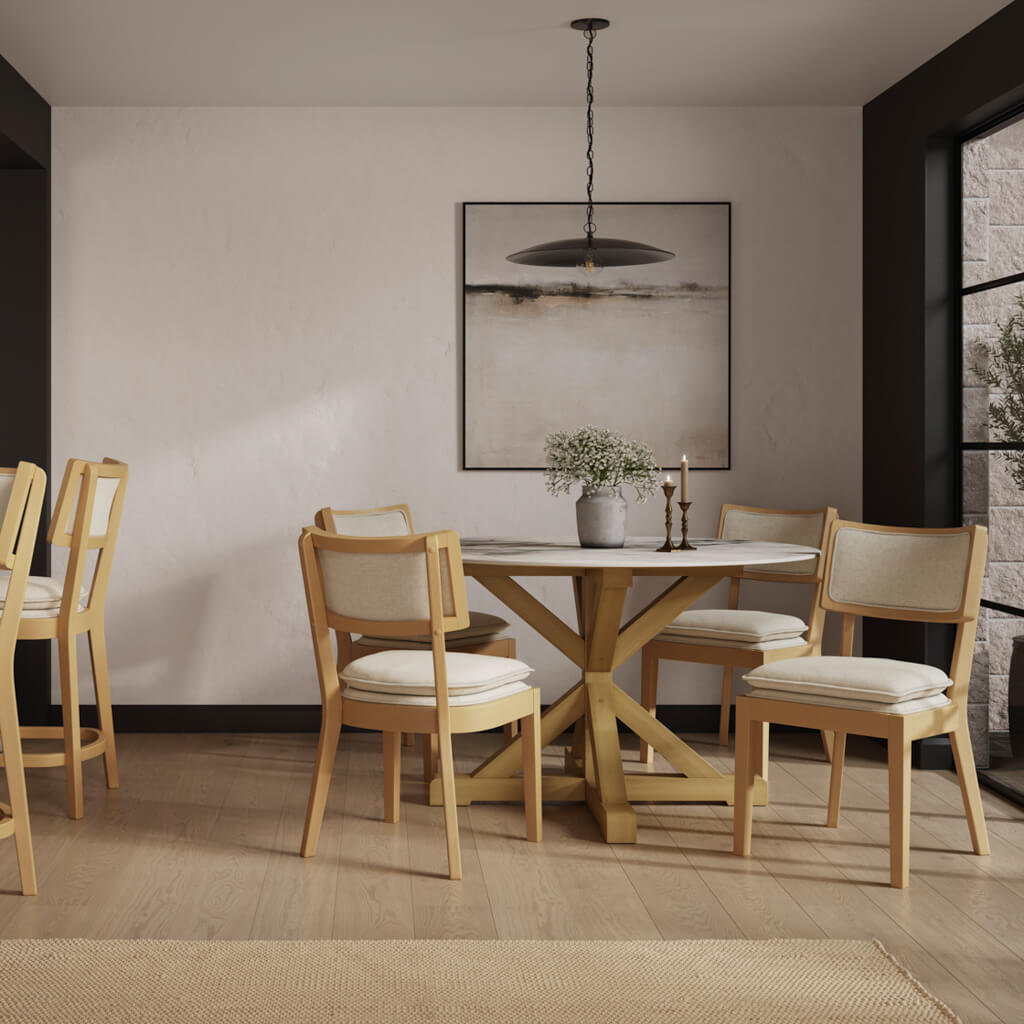 MAGGIE FROST / UMBER DINING CHAIR