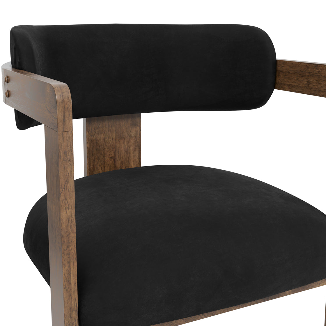 MAI BLACK / WALNUT DINING CHAIR