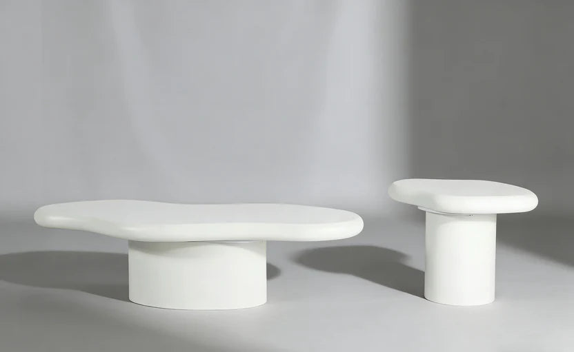 Marcello Coffee & End Table White Set Of 2
