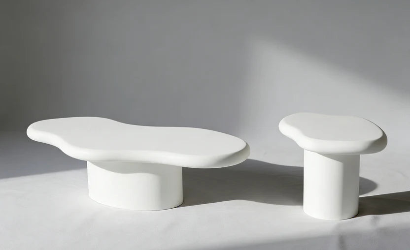 Marcello Coffee & End Table White Set Of 2