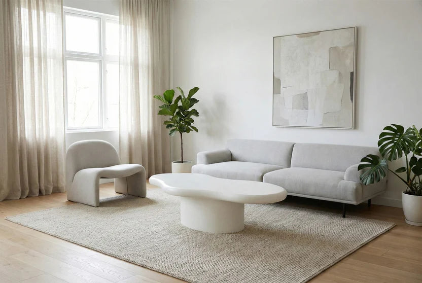 Marcello Coffee & End Table White Set Of 2