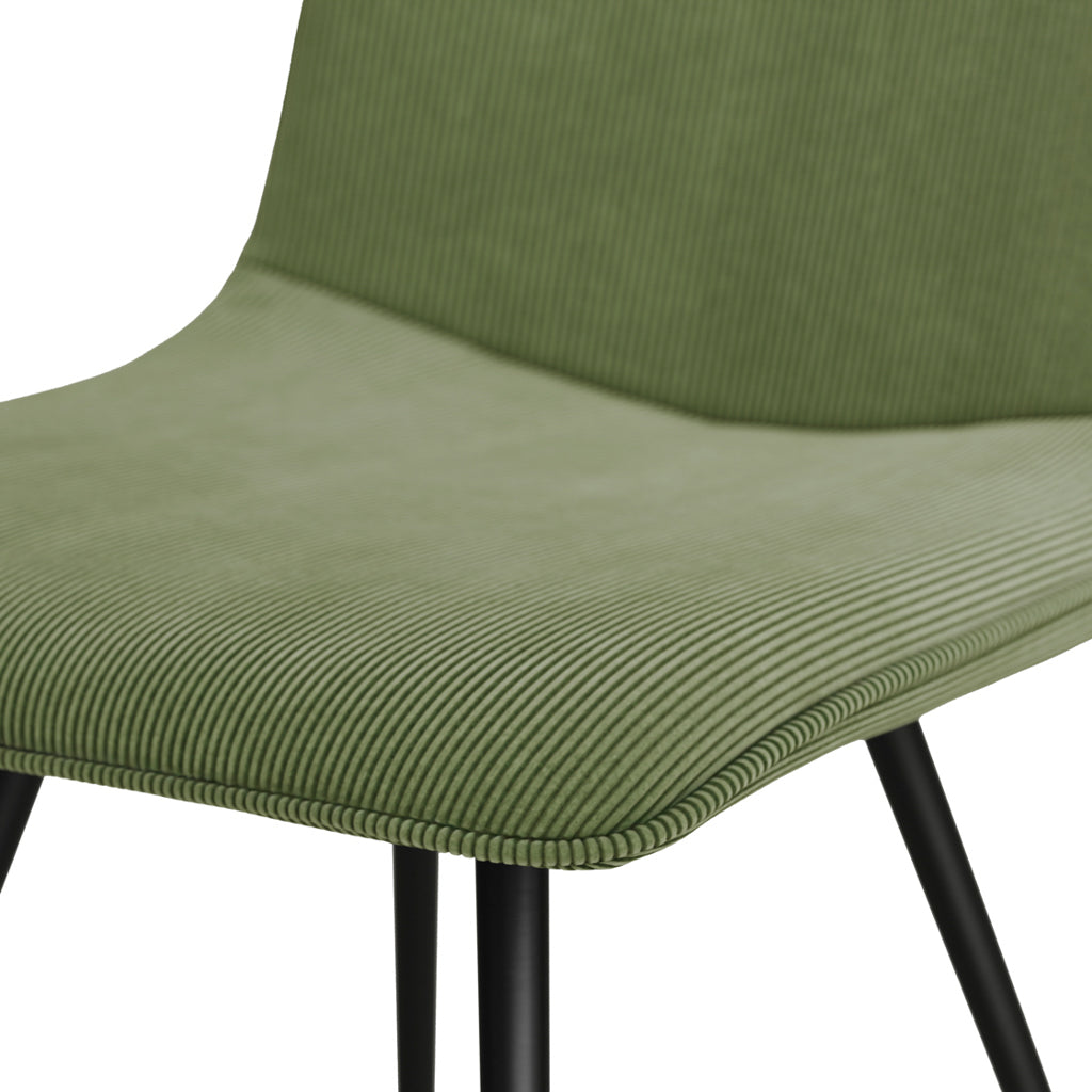 Maxi Moss and Black Dining Chair (Set Of 2)