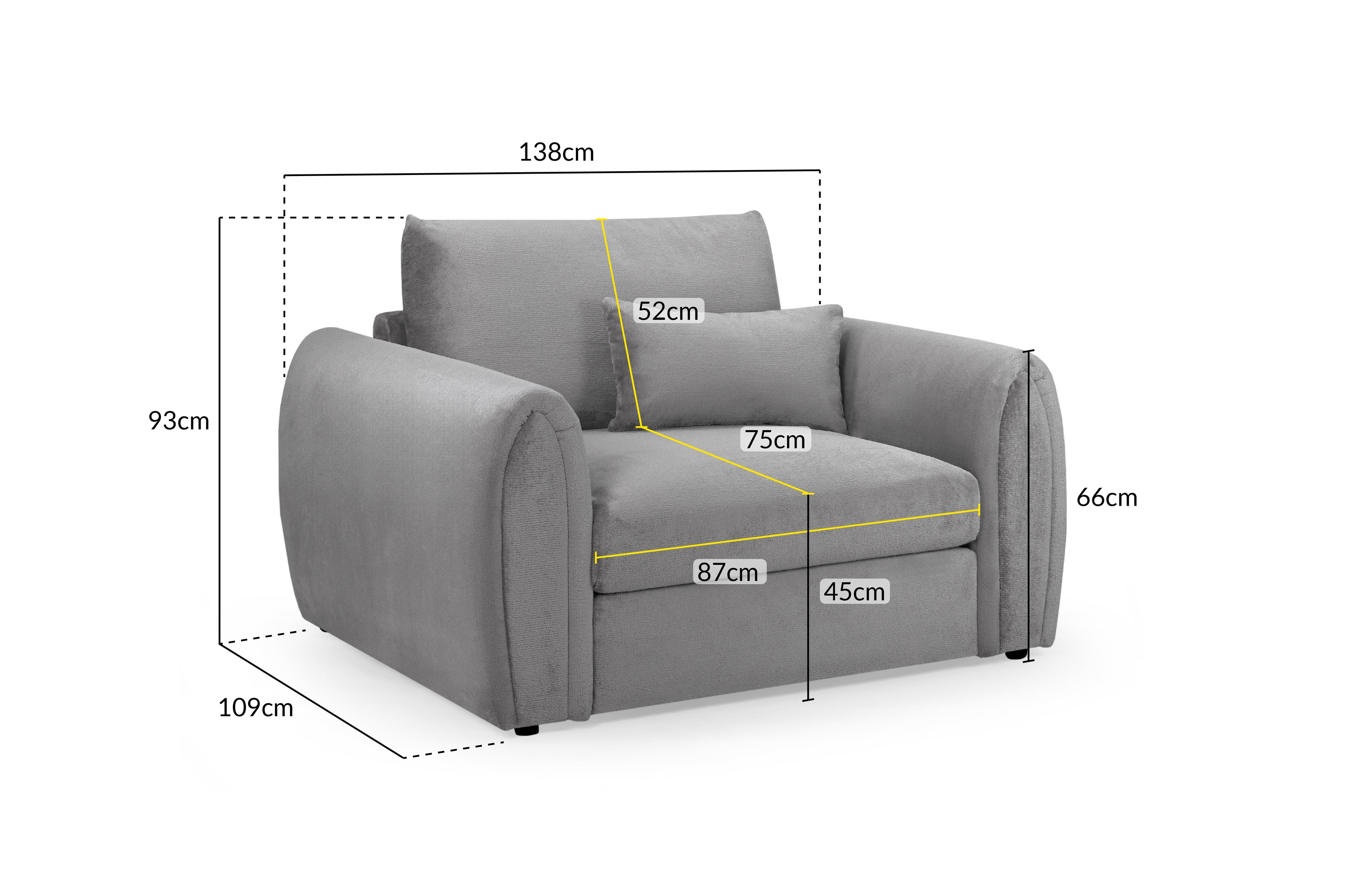 Mirabel Sofa Grey Armchair