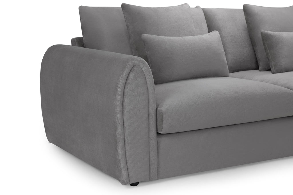 Mirabel Sofa Black Grey Right Hand Facing Corner