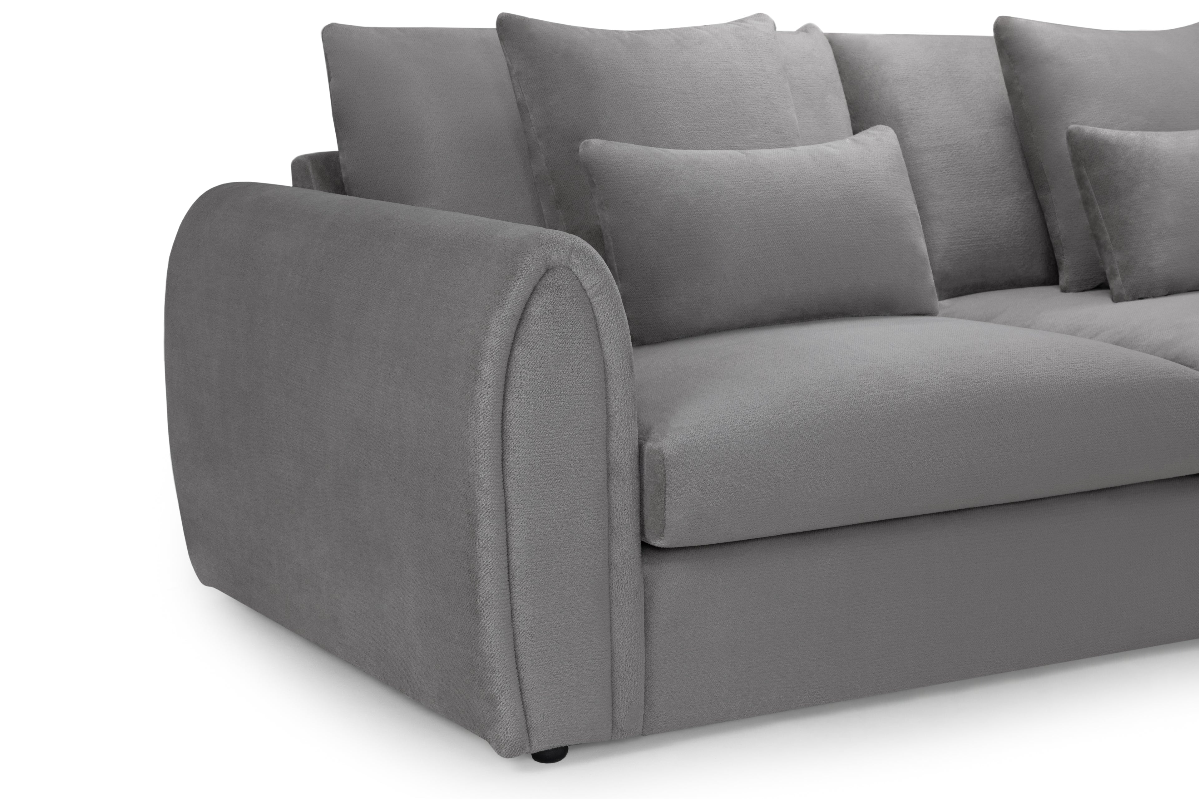 Mirabel Sofa Black Grey Right Hand Facing Corner