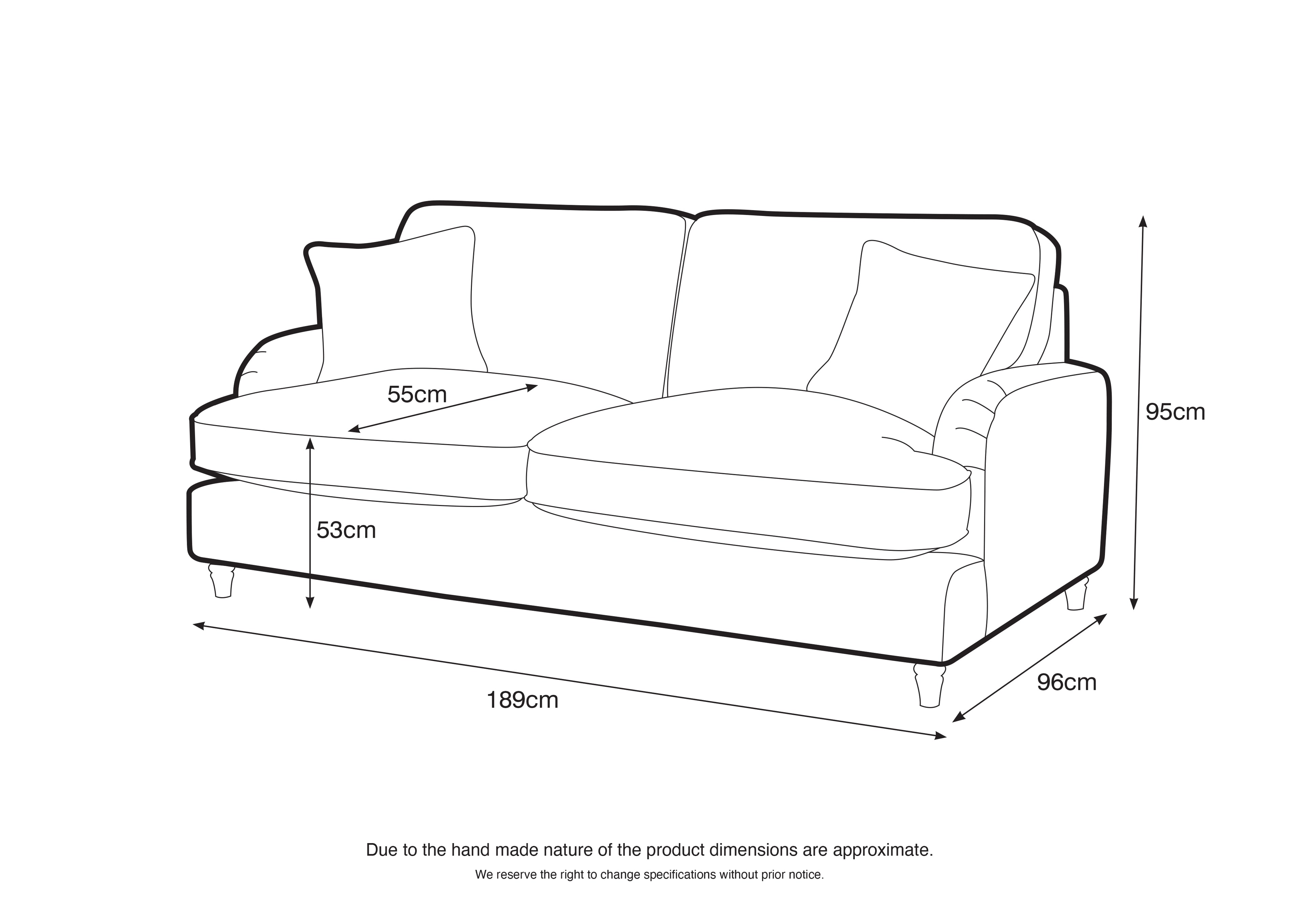 3 Seater Sofa Manhattan Putty The Great Sofa Company | Piper | Vienna | Arthur | Emeline | Swift | Morris