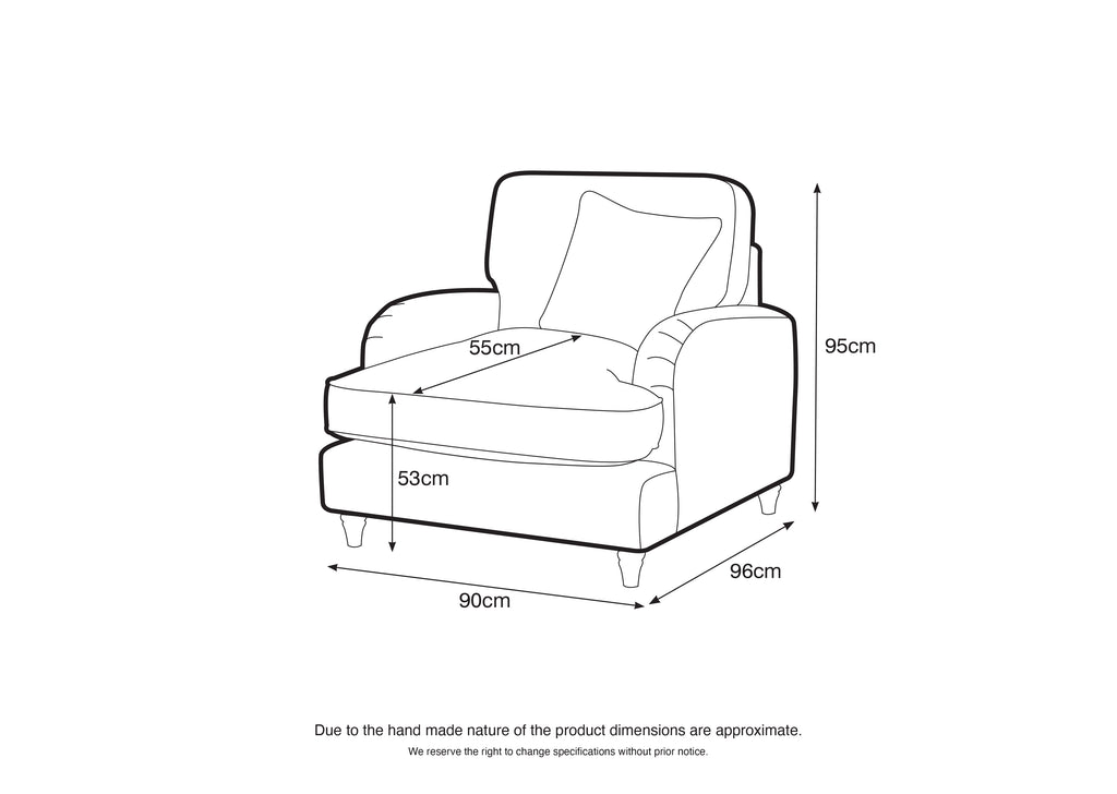 Arm Chair Manhattan Ice The Great Sofa Company | Piper | Vienna | Arthur | Emeline | Swift | Morris