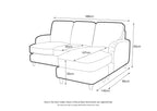 Right Hand Chaise Sofa Manhattan Apricot The Great Sofa Company | Piper | Vienna | Arthur | Emeline | Swift | Morris