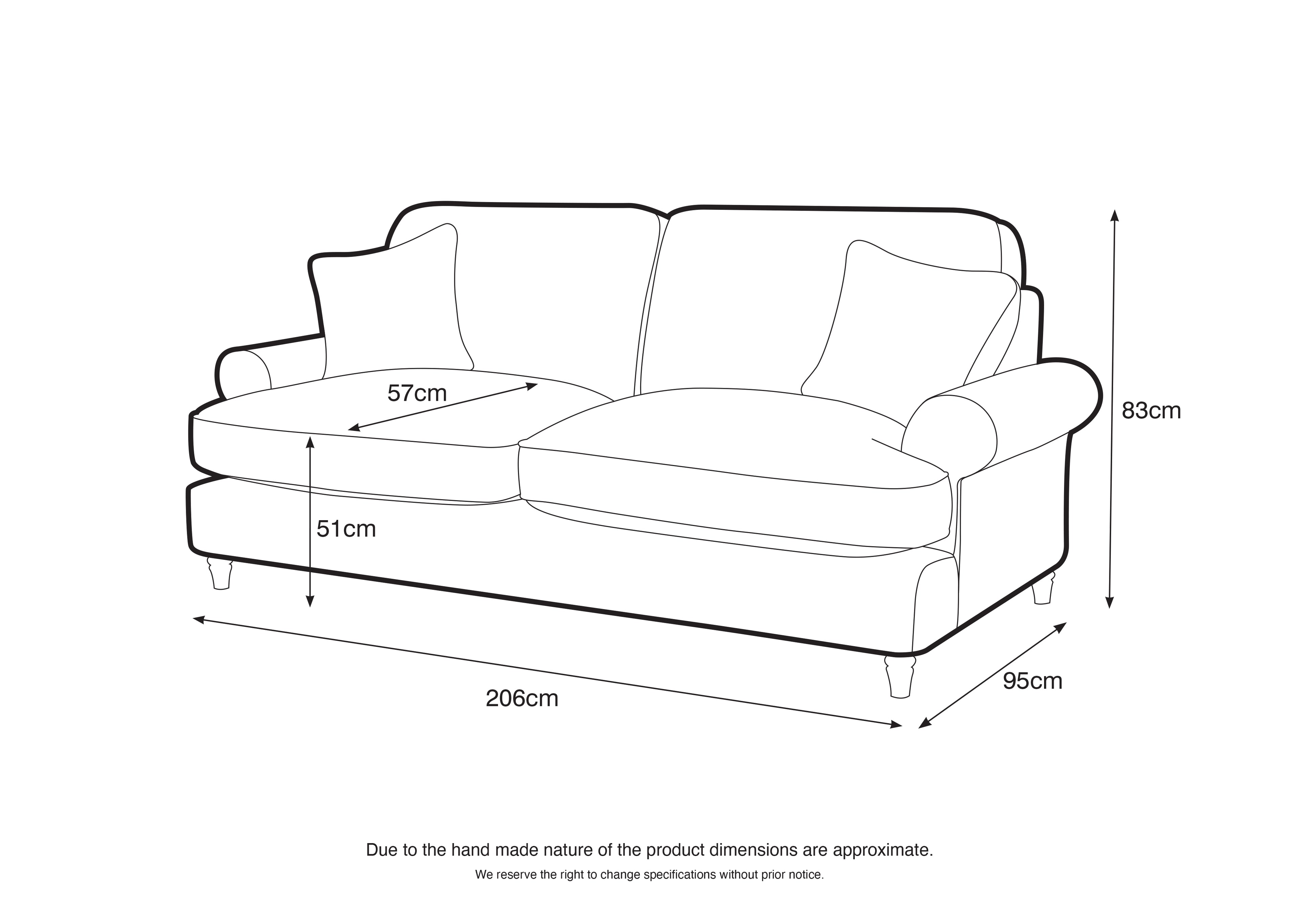 3 Seater Sofa Manhattan Charcoal The Great Sofa Company | Victoria | Bromfield | Lola | Alfie | Mari | Longfellow | Duresta Style