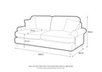 3 Seater Sofa Manhattan Ice The Great Sofa Company | Victoria | Bromfield | Lola | Alfie | Mari | Longfellow | Duresta Style