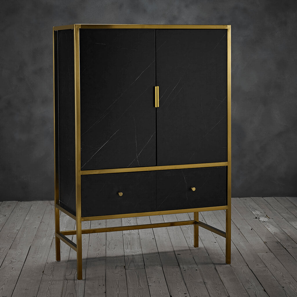 Monaco Drinks Cabinet Black