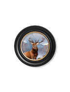 c.1851 Monarch of The Glen - Round Frame