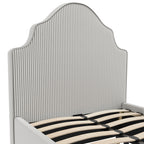 MONTEREY GREY THIN STRIPE SINGLE BED