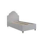 MONTEREY LIGHT GREY SINGLE BED