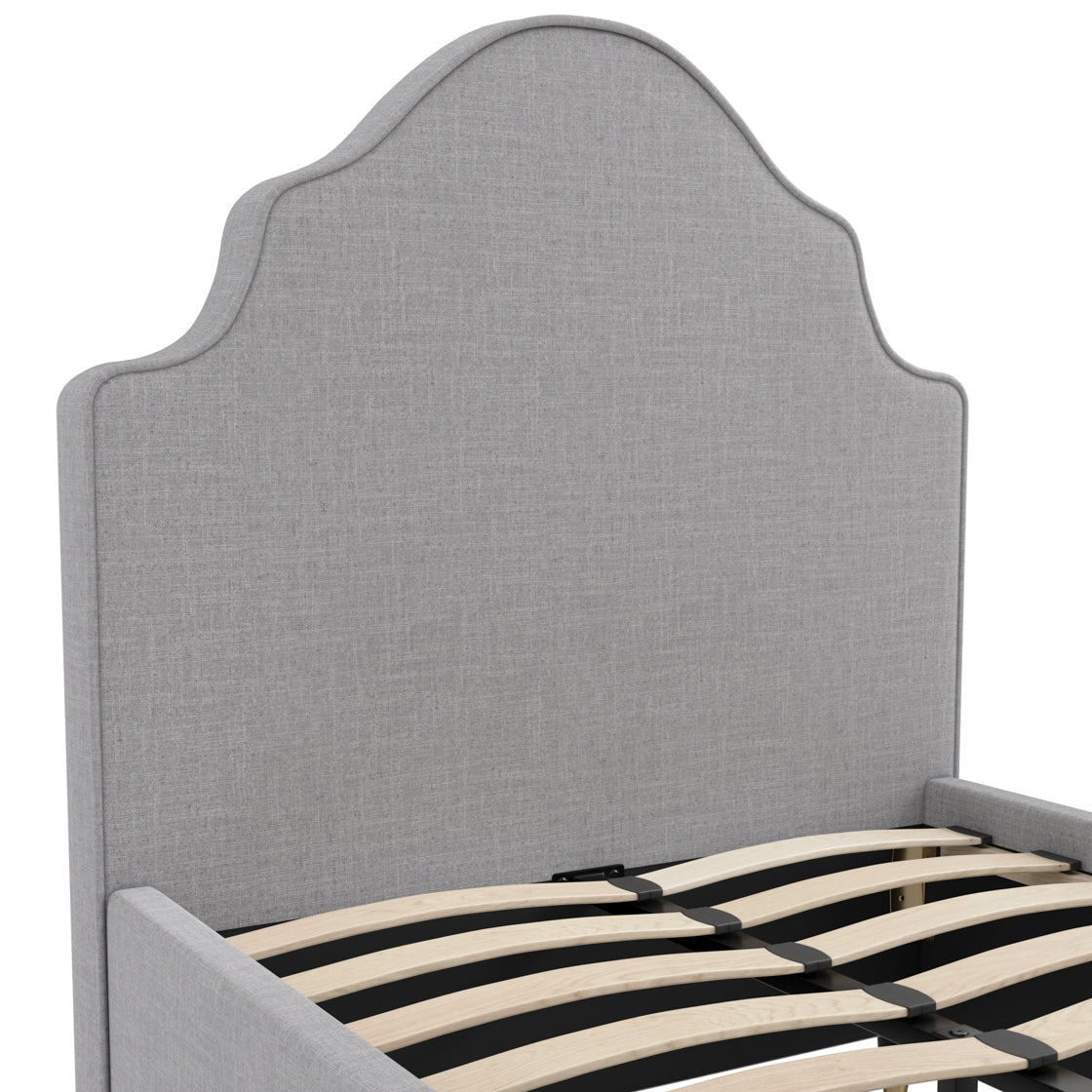 MONTEREY LIGHT GREY SINGLE BED