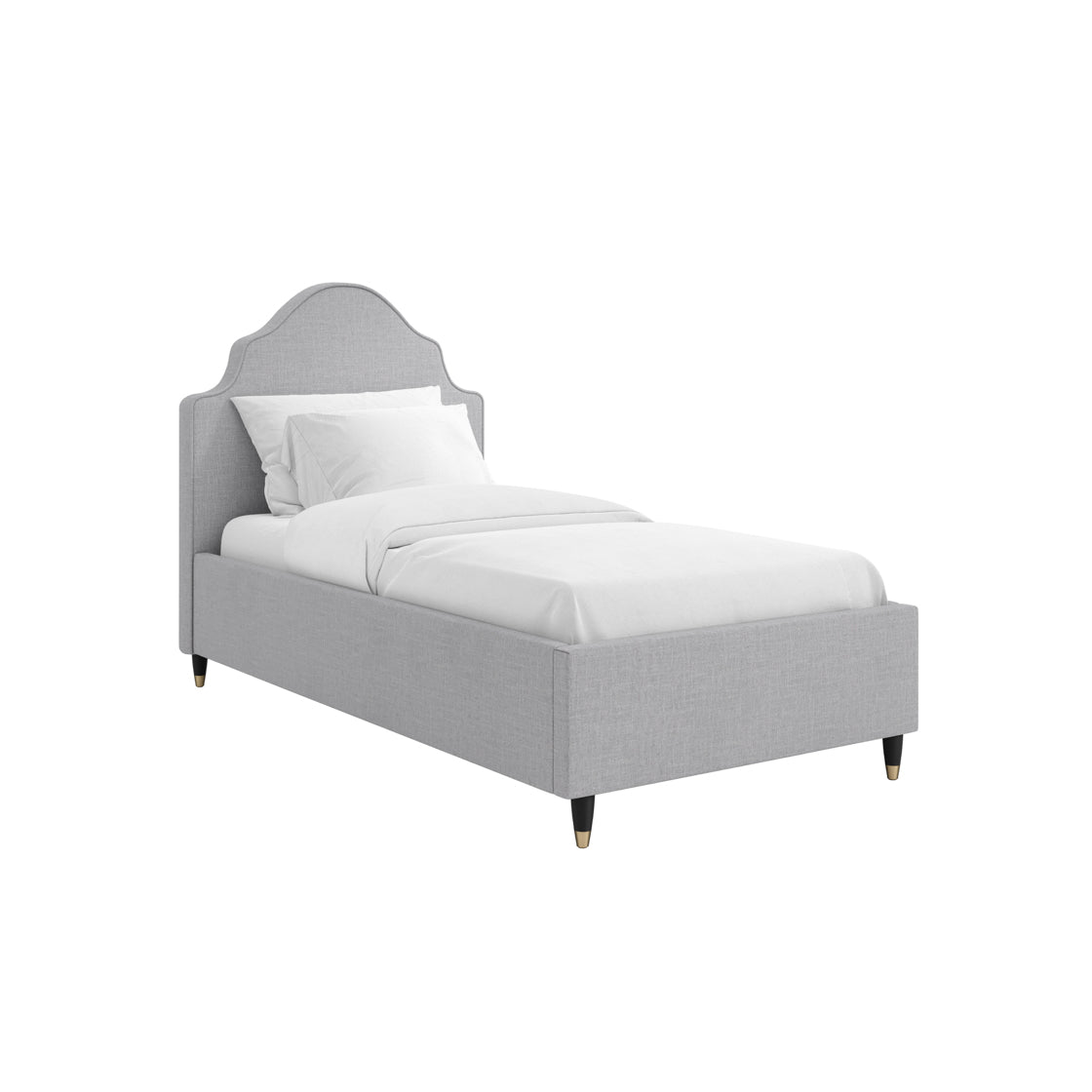 MONTEREY LIGHT GREY SINGLE BED