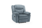 Myra Armchair Manual Recliner Grey Fabric