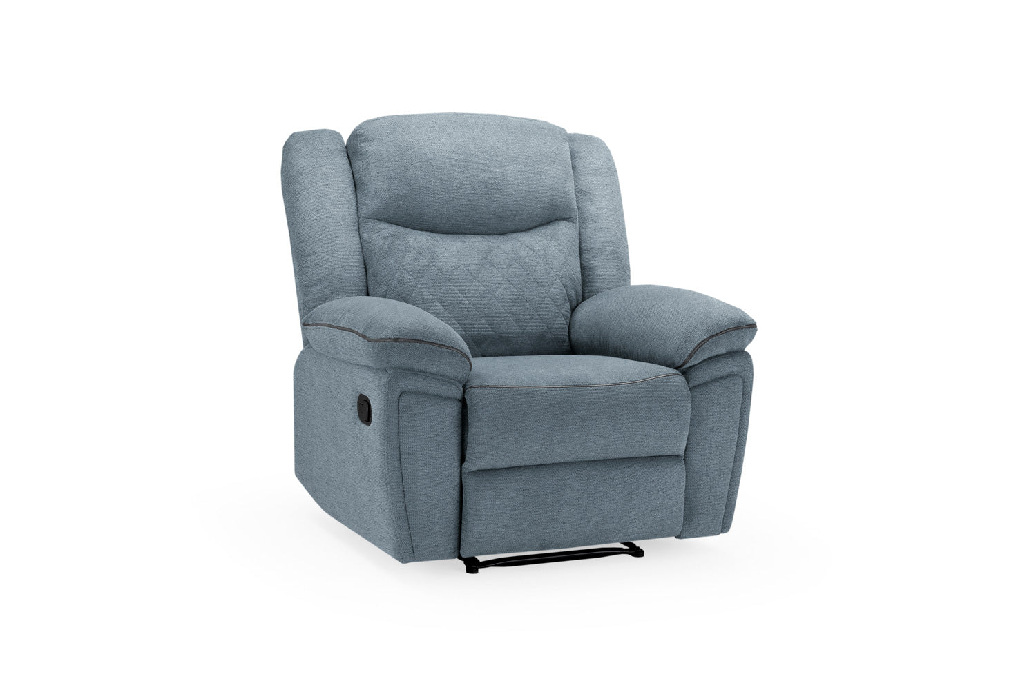 Myra Armchair Manual Recliner Grey Fabric