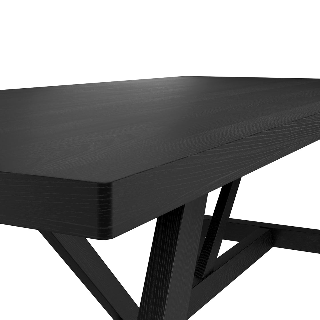 NANTUCKET MATTE BLACK DINING TABLE
