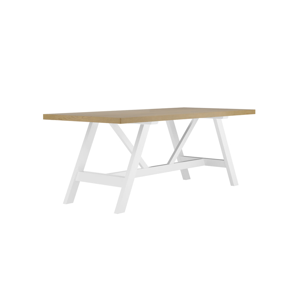 NANTUCKET LATTE / WHITE DINING TABLE