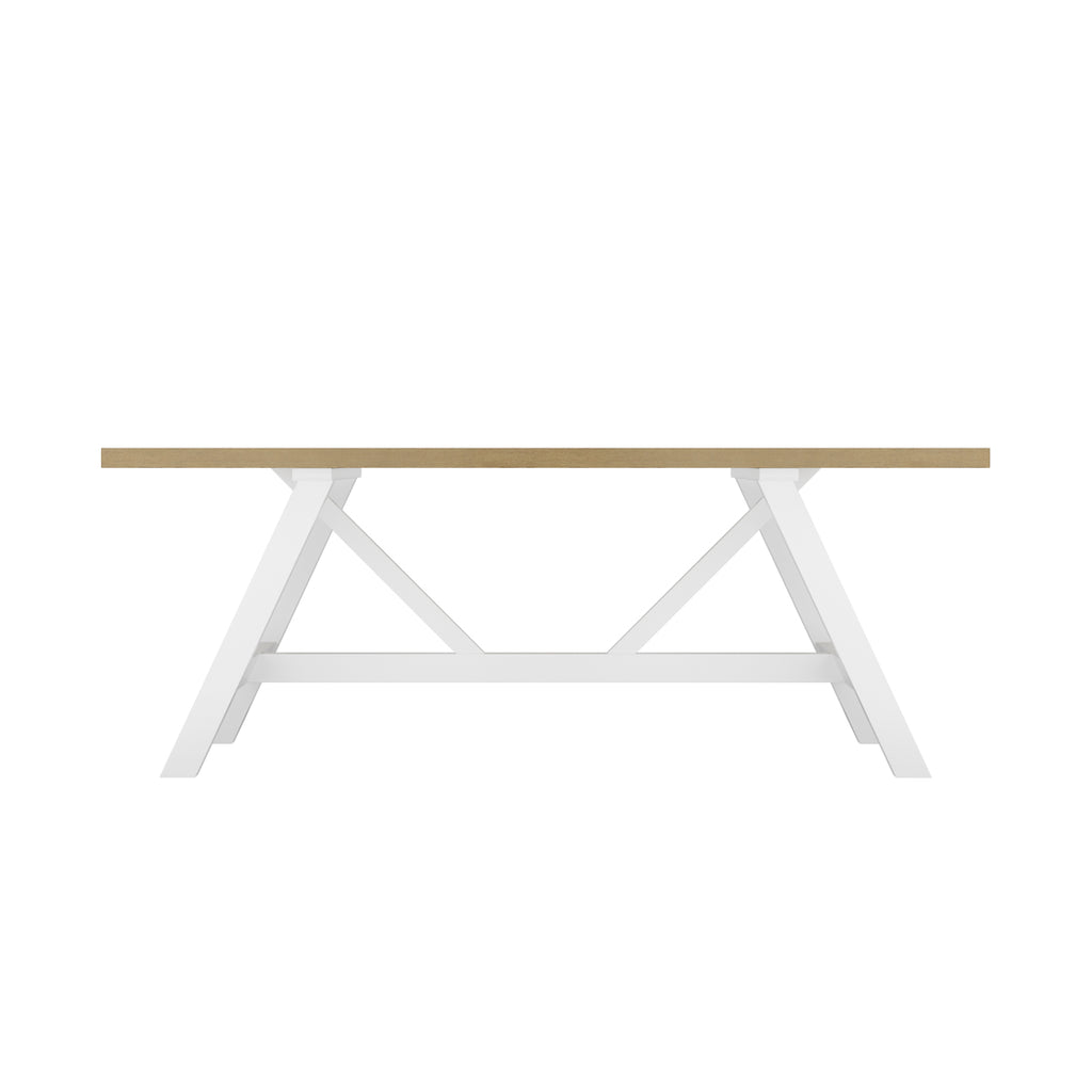NANTUCKET LATTE / WHITE DINING TABLE