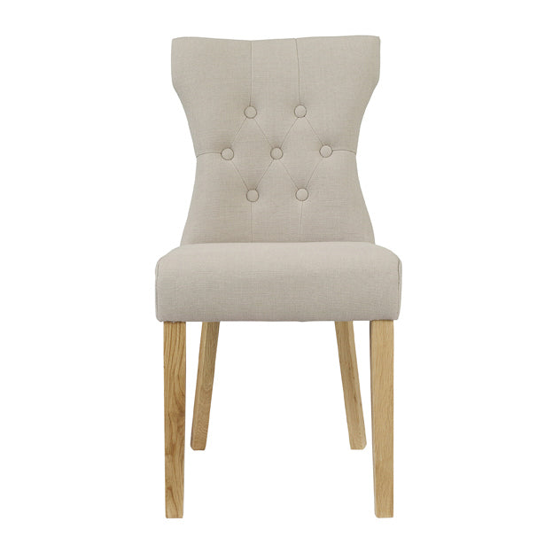 Naples Dining Chair Beige (Pack of 2)