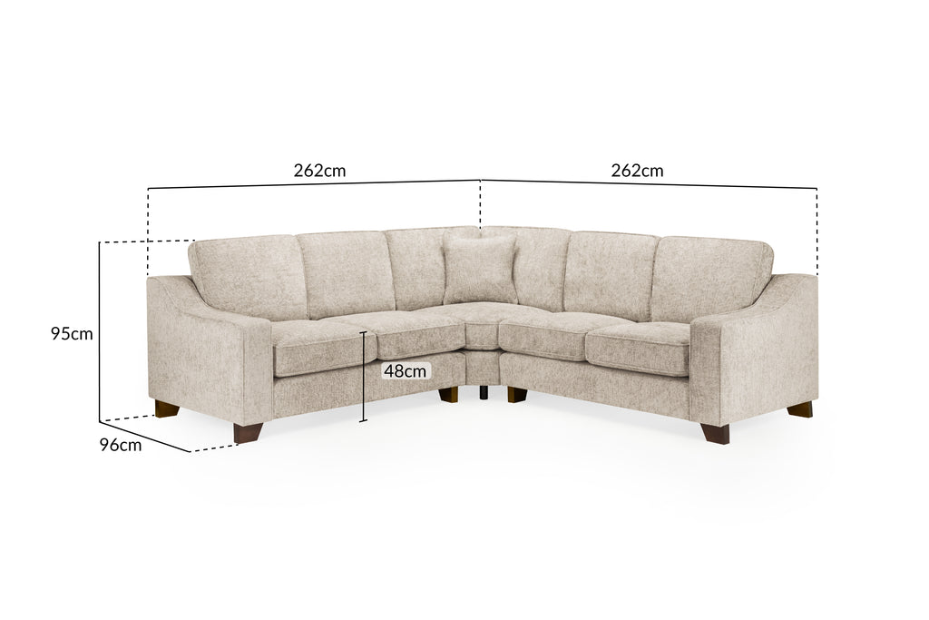 Nebraska Sofa Stone Large Corner