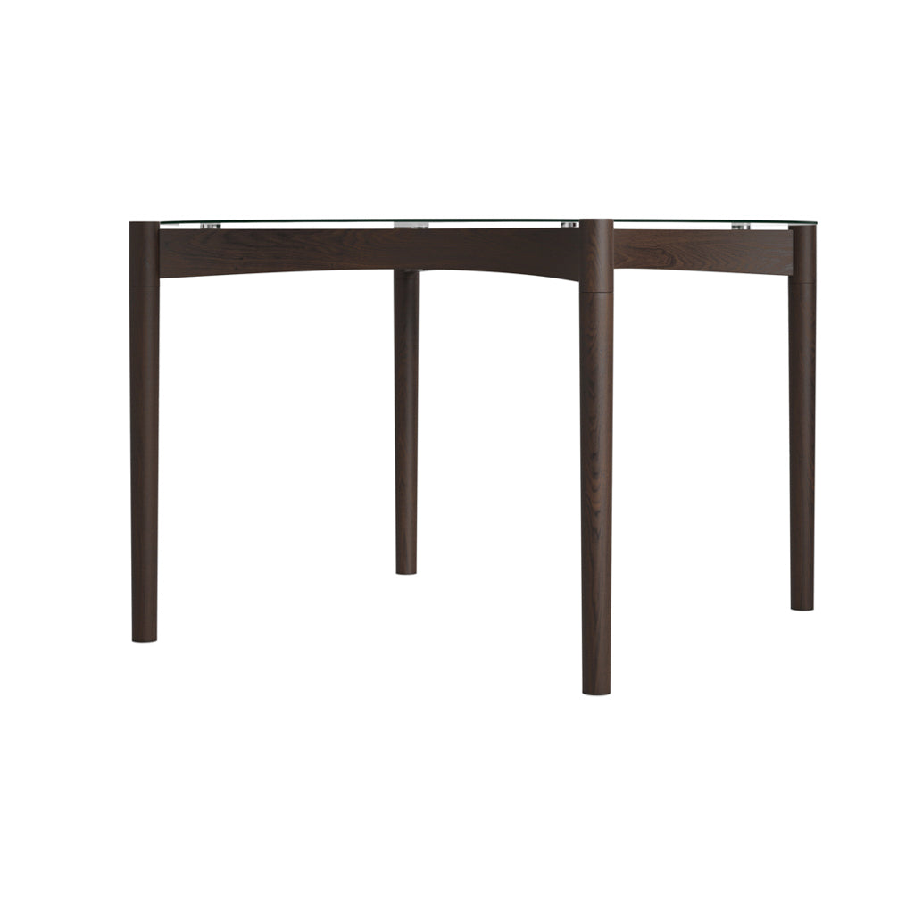 Ned Clear and Chocolate Dining Table
