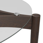 Ned Clear and Chocolate Dining Table