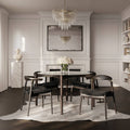 Ned Clear and Chocolate Dining Table
