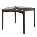 Ned Clear and Chocolate Dining Table
