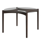 Ned Clear and Chocolate Dining Table