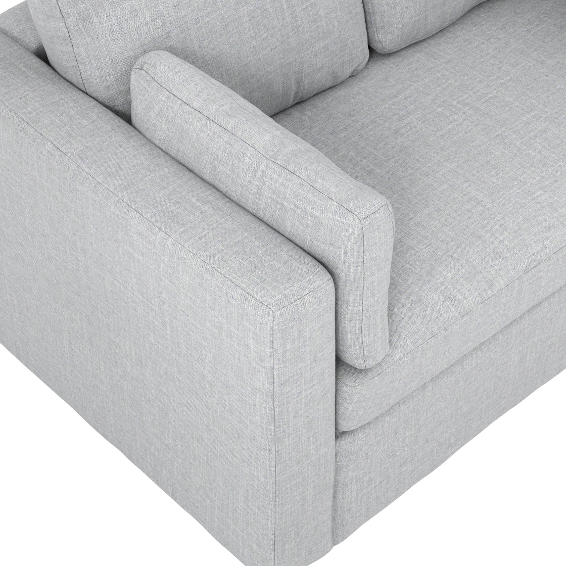 NEWPORT LIGHT GREY 2 SEATER SOFA